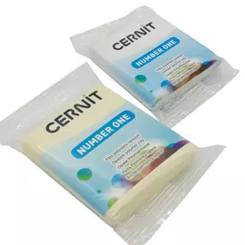 Набор пластики полимерной запекаемой 'Cernit № 1' 56-62 гр. 2 шт (027 белый/730 ваниль)