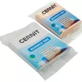 Набор пластики полимерной запекаемой 'Cernit № 1' 56-62 гр. 2 шт (010 белый/425 телесный)
