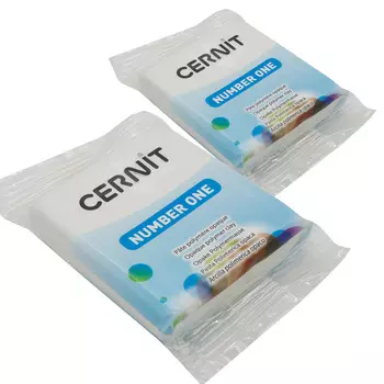 Набор пластики полимерной запекаемой 'Cernit № 1' 56-62 гр. 2 шт, 027 белый