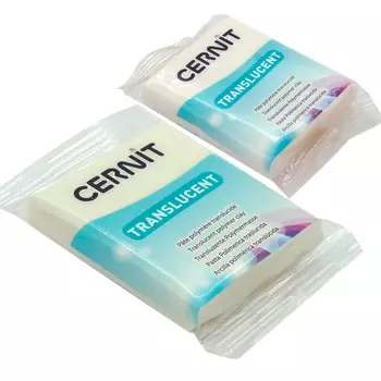 Набор пластики полимерной запекаемой 'Cernit 'TRANSLUCENT' прозрачный 56 гр. 2 шт, 005 прозрачный/275 прозрачный сапфир
