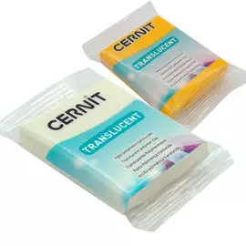 Набор пластики полимерной запекаемой 'Cernit 'TRANSLUCENT' прозрачный 56 гр. 2 шт (005 прозрачный/721 прозрачный янтарь)