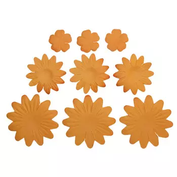 Набор принтованных бумажных цветочков 20мм, 35мм, 50мм 60шт 27444 (27451)