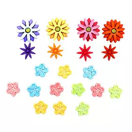 Набор пуговиц 'Перламутровые цветы', Dress it up