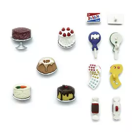 Набор пуговиц 'Пирожные и конфеты', Dress it up