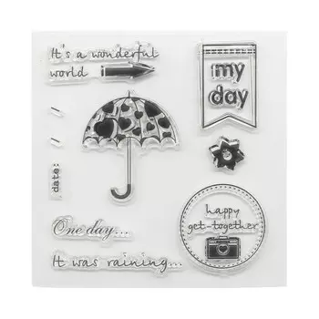 Набор штампов 10,5*10,5см День за днем. Мой день (англ.) SCB4904001b