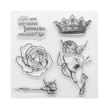 Набор штампов 10,5*10,5см Элегия. Ангел (англ.) SCB4904019b