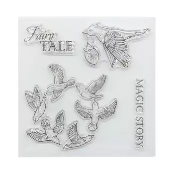 Набор штампов 10,5*10,5см Сказка про фей. Волшебная история (англ.) SCB4904012b