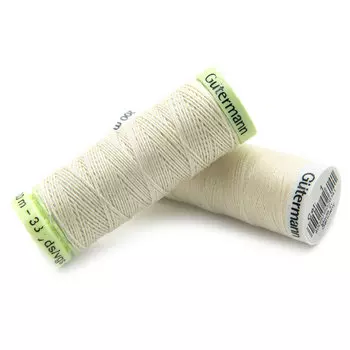 Набор швейных нитей (744506 Нить Top Stitch 30м, 748277 Нить Sew-All 200м) 2шт/упак Гутерманн, 001 молочный