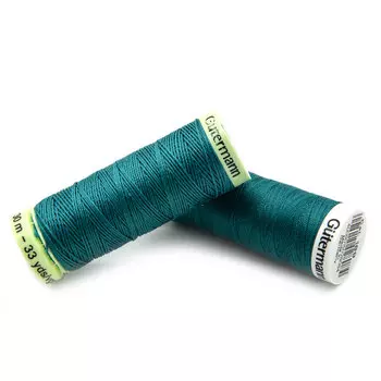 Набор швейных нитей (744506 Нить Top Stitch 30м, 748277 Нить Sew-All 200м) 2шт/упак Гутерманн, 189 зеленая бирюза