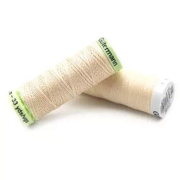 Набор швейных нитей (744506 Нить Top Stitch 30м, 748277 Нить Sew-All 200м) 2шт/упак Гутерманн, 414 св.кремово-бежевый