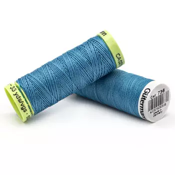 Набор швейных нитей (744506 Нить Top Stitch 30м, 748277 Нить Sew-All 200м) 2шт/упак Гутерманн, 736 голубая лагуна