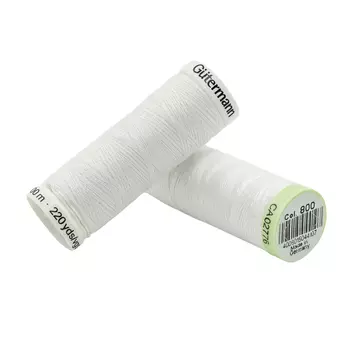 Набор швейных нитей (744506 Нить Top Stitch 30м, 748277 Нить Sew-All 200м) 2шт/упак Гутерманн, 800 белый