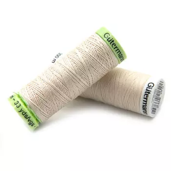 Набор швейных нитей (744506 Нить Top Stitch 30м, 748277 Нить Sew-All 200м) 2шт/упак Гутерманн, 802 молочно-бежевый