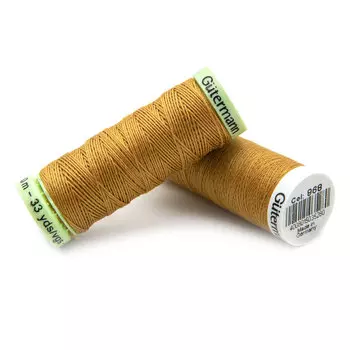 Набор швейных нитей (744506 Нить Top Stitch 30м, 748277 Нить Sew-All 200м) 2шт/упак Гутерманн, 968 золотой