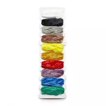 Набор синели для брошей 5мм*1м, 10 цветов, 10 шт