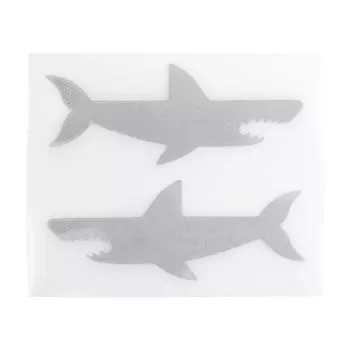 Набор светоотражающих наклеек на одежду 'Акула' 7*7см