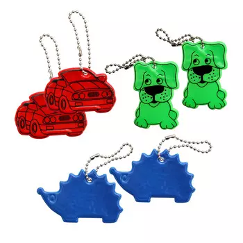 Набор светоотражающих подвесок №2, упак (6 шт)