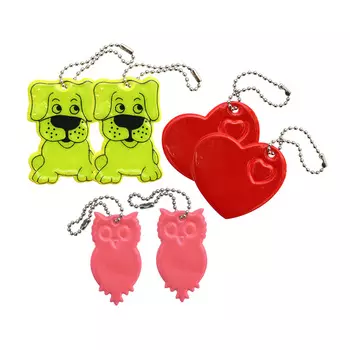 Набор светоотражающих подвесок №3, упак (6 шт)