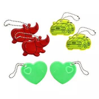 Набор светоотражающих подвесок №6, упак (6 шт)