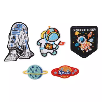 Набор термоаппликаций 'Космос', 5шт, Hobby&amp;Pro