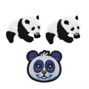 Набор термоаппликаций Панды, упак(3шт), Hobby&amp;Pro