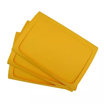 Набор тройных открыток с окошком 14*20 см 3шт арт. card3 (F) (200 шафрановый)