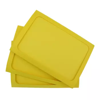 Набор тройных открыток с окошком 14*20 см 3шт арт. card3 (F) (210 солнечный желтый)