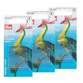 Набор вышивальных тонких игл (№5,7,9), Prym