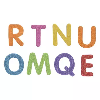 Наклейка К 601 (ЭВА) с блестками (Буквы)