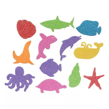 Наклейка К 601 (ЭВА) с блестками (Морские жители)