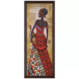 НД2076 Набор для вышивания бисером 'Африканка с кувшином'18 x 51см