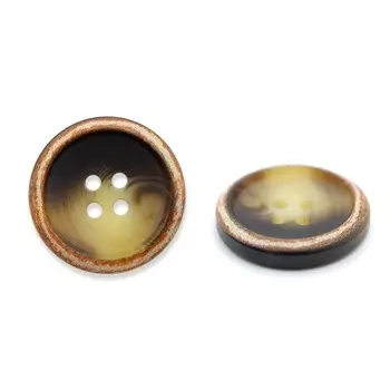 NE143 Пуговица 34L (21мм) 4пр. (Brown (коричневый))