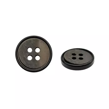 NE52 Пуговица 24L (15мм) 4пр. (Coffee (кофе))