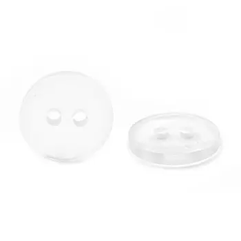 NE74 Пуговица 18L (11мм) 2пр. (Clear (прозрачный))