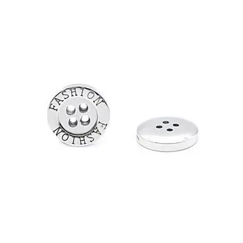 NE77 Пуговица 18L (11мм) 4пр. (Silver (серебристый))