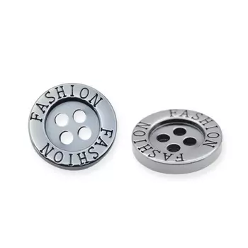 NE77 Пуговица 24L (15мм) 4пр. (Nickel (никель))