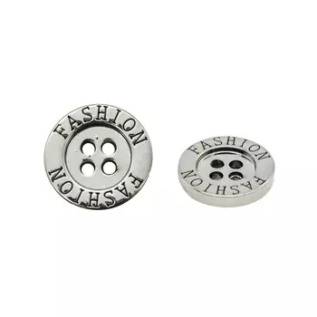NE77 Пуговица 28L (18мм) 4пр. (Nickel (никель))