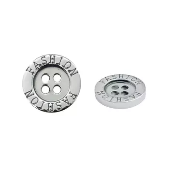 NE77 Пуговица 28L (18мм) 4пр. (Silver (серебристый))