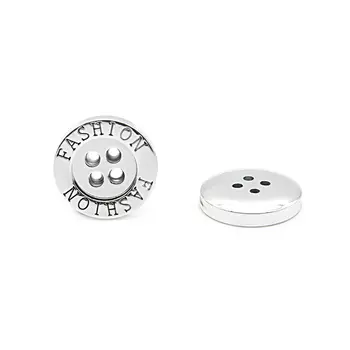 NE77 Пуговица 32L (20мм) 4пр. (Silver (серебристый))