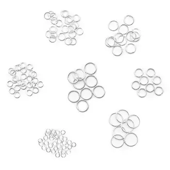 NIT014 Набор соединительных колец, серебро, Astra&amp;Craft