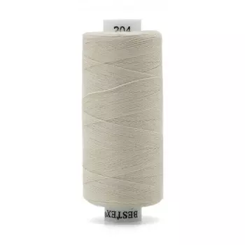 Нитки 40/2 универсальные, 400ярд, Bestex (204 кремовый)