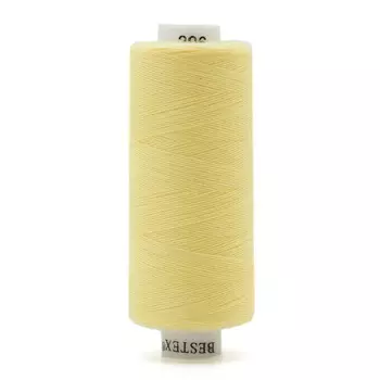 Нитки 40/2 универсальные, 400ярд, Bestex (206 бледно-желтый)