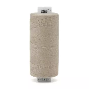 Нитки 40/2 универсальные, 400ярд, Bestex (255 бежево-кремовый)