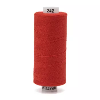 Нитки 40/2 универсальные, 400ярд, Bestex (242 алый)