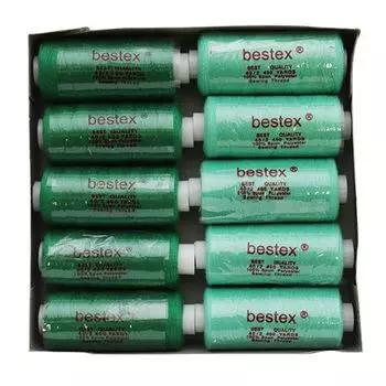 Нитки, 40/2, 400 ярд., 100% полиэстер, Bestex (ассорти)