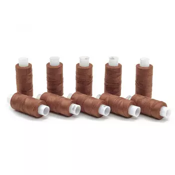 Нитки 45ЛЛ (200м) цветные наб. 10 шт (коричневый)