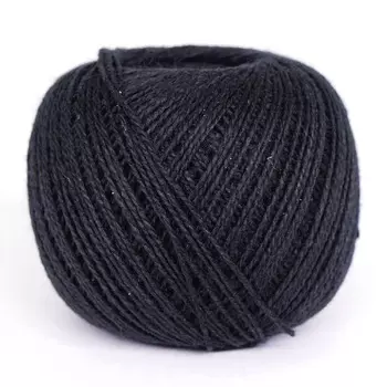 Нитки 'Флокс' (100% хлопок) 25г 150м (4305 черный)