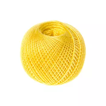 Нитки 'ИРИС' (100%хлопок) 25г 150м (0302 желтый)