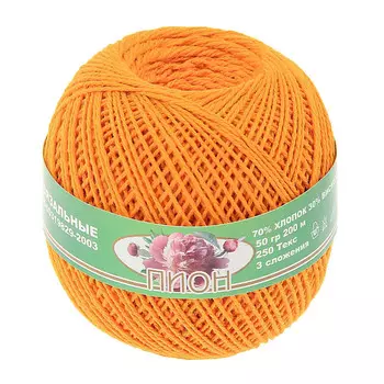 Нитки 'ПИОН' (70% хлоп., 30% вискоза) (0303 желтый)