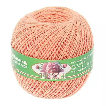 Нитки 'ПИОН' (70% хлоп., 30% вискоза) (0701 бл.розовый)